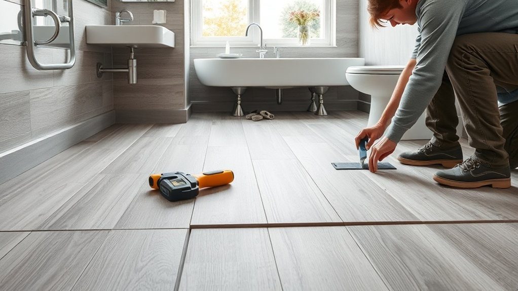 Bathroom Flooring Installation in Clerkenwell